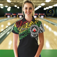 Load image into Gallery viewer, Personalized Tribal pattern Women Bowling Shirts Custom Bowling outfit  for ladies Team bowling jersey NQS9813
