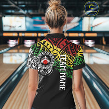 Load image into Gallery viewer, Personalized Tribal pattern Women Bowling Shirts Custom Bowling outfit  for ladies Team bowling jersey NQS9813