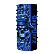 Load image into Gallery viewer, Fish reaper fishing blue camo UV protection custom fishing shirts, fishing shirts NQS2444