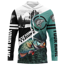 Load image into Gallery viewer, Crappie Fishing Customize Sun protection long sleeve fishing shirts, Personalized Fishing Gifts NQS420