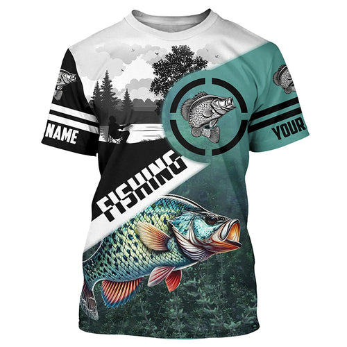 Crappie Fishing Customize Sun protection long sleeve fishing shirts, Personalized Fishing Gifts NQS420