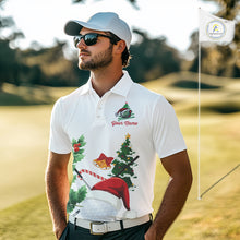 Load image into Gallery viewer, Christmas golf ball clubs Men&#39;s polo golf shirts Custom Christmas team golf jerseys NQS10805