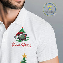 Load image into Gallery viewer, Christmas golf ball clubs Men&#39;s polo golf shirts Custom Christmas team golf jerseys NQS10805