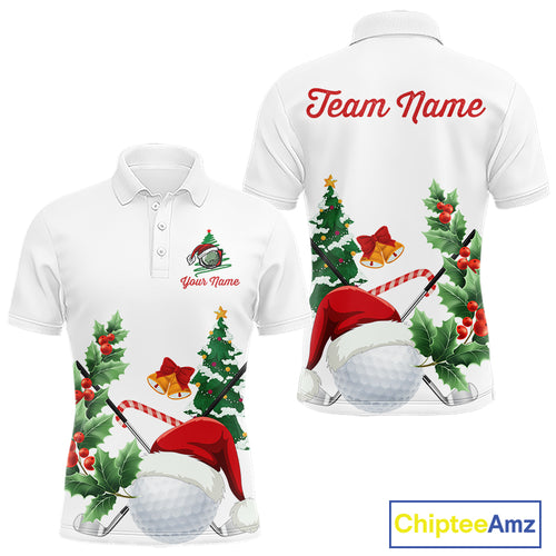 Christmas golf ball clubs Men's polo golf shirts Custom Christmas team golf jerseys NQS10805