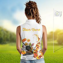 Load image into Gallery viewer, Autumn golf ball clubs Women Sleeveless polo shirts Custom Thanksgiving team golf jerseys NQS10806