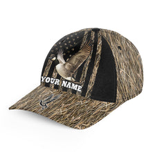 Load image into Gallery viewer, Goose hunting waterfowl camo American flag Custom hunting hat Unisex Goose hunting Baseball hat NQS8870