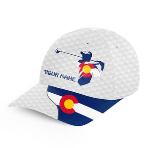 Golfer hat custom name Colorado flag golf hats patriot golf white Unisex Baseball mens golf hats NQS7992