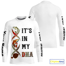 Load image into Gallery viewer, Redfish, Trout, Flounder fishing scales It&#39;s in my DNA Custom TX Slam UV Protection fishing shirts NQS10392