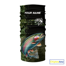 Load image into Gallery viewer, Rainbow Trout fishing camouflage Custom performance long sleeve Fishing Shirts, Trout Fishing jerseys NQS10080
