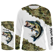 Load image into Gallery viewer, Largemouth Bass fishing custom Performance Long Sleeve UV protection fishing apparel NQS1109