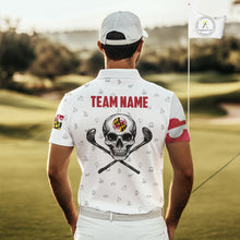 Load image into Gallery viewer, Maryland Flag Golf Clubs Skull Golf Camo Men golf polo shirts Custom Patriotic Golf Team Jerseys NQS9937