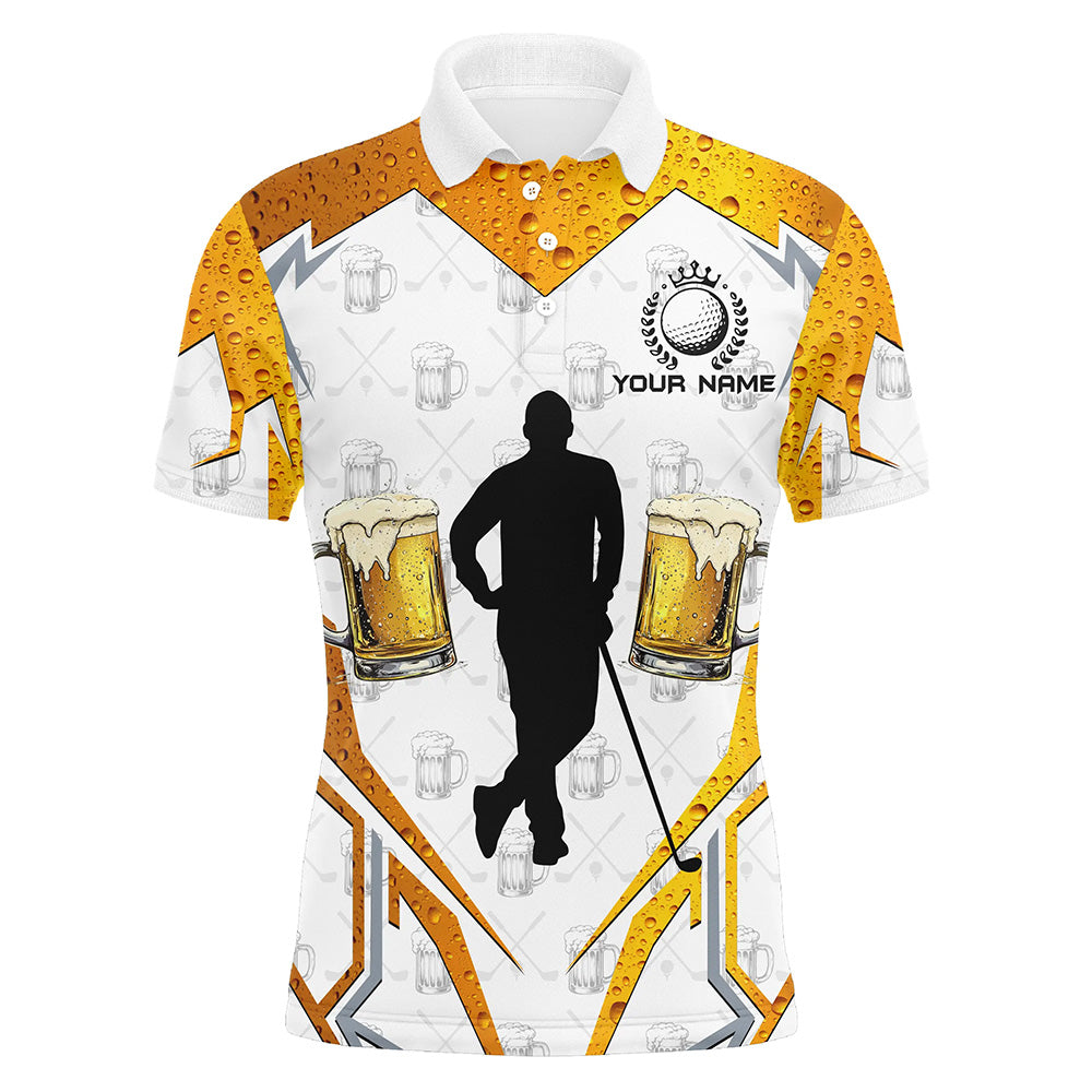 Men golf polo shirts custom golf and beer cool golf shirts for men, golf gifts for men NQS8225