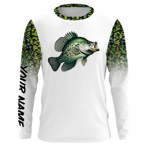 Crappie Fishing green scales 3D All Over print shirts personalized fishing apparel NQS575