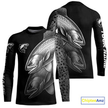 Load image into Gallery viewer, Rainbow Trout performance Fishing Shirts Custom Trout Fishing Long Sleeve Tournament Fishing Shirts NQS10114