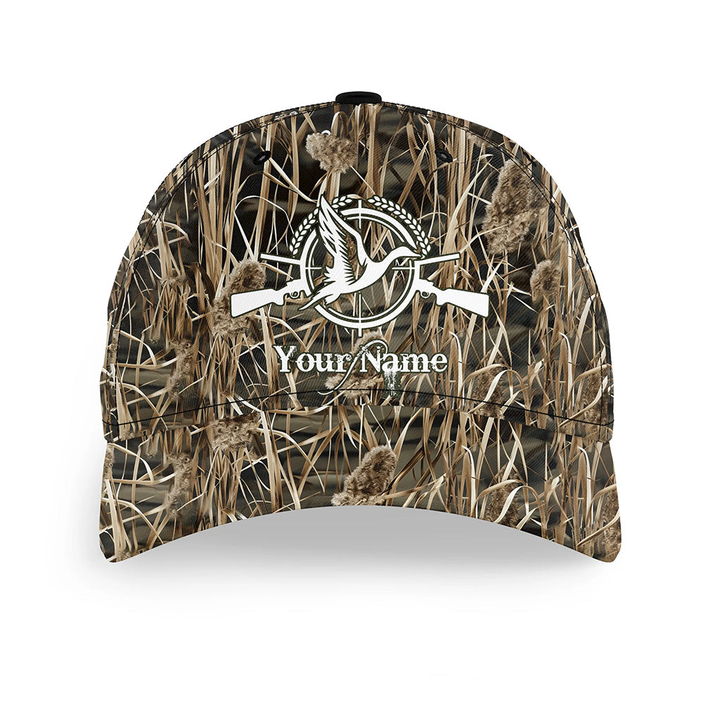 Duck hunting waterfowl camo Custom hunting hat Unisex hunting Baseball hat NQS2633