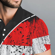 Load image into Gallery viewer, Personalized Black Camo Golf Polo Shirts For Men Custom Canadian Flag patriotic golf shirts outfit NQS9699