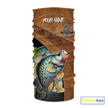 Load image into Gallery viewer, Crappie fishing UV protection custom name fishing shirts, performance shirts for men, women, kid NQS10264
