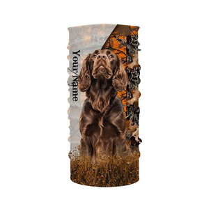 Boykin spaniel dog hunting orange camo Custom Name Full Printing Shirts, Boykin spaniel Hunting Gifts NQS4138