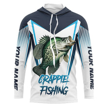 Load image into Gallery viewer, Personalized Crappie fishing 3D All Over Printed Long Sleeve Shirts, Crappie Tournament Fishing Jersey NQS7666