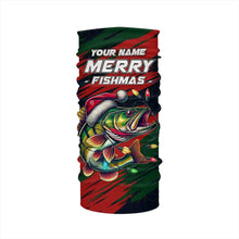 Load image into Gallery viewer, Personalized funny Christmas Walleye Fishing Shirts, Mery Fishmas Fishing gift for men, women, kid NQS9007