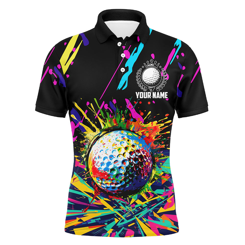 Colorful golf ball jerseys Mens golf polo shirts custom best team golf shirts, personalized golf gifts NQS7904