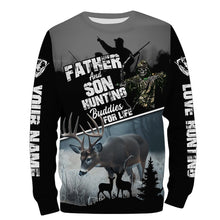 Load image into Gallery viewer, Father and Son Hunting Buddies For Life Deer Hunting bow hunter Grim Reaper Custom Name hunting apparel NQS744