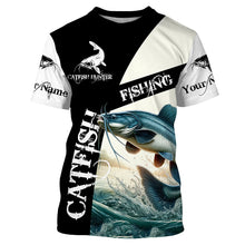 Load image into Gallery viewer, Catfish Fishing Customize Name All Over Printed Shirts Personalized Fishing Gift For Men, Women NQS383