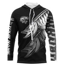 Load image into Gallery viewer, Black Musky performance Fishing Shirts Custom Muskie Fishing Long Sleeve Tournament Fishing Shirts NQS7679