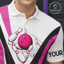 Load image into Gallery viewer, Custom Funny Bowling shirts for men I'm not swearing, I'm using my bowling words Pink bowl shirts NQS11547