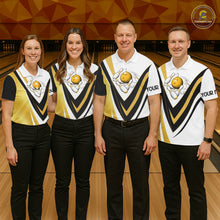 Load image into Gallery viewer, Custom Funny Bowling shirts for Women I'm not swearing, I'm using my bowling words Gold bowl shirts NQS11548