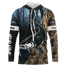 Load image into Gallery viewer, Catfish Fishing Camo Customize Name Long Sleeve Fishing Shirts Personalized Fishing Gifts NQS396