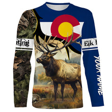 Load image into Gallery viewer, Colorado CO Elk Hunting camo Customize Name 3D All Over Printed Shirts, Personalized hunting Gift NQS2142