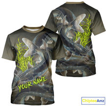 Load image into Gallery viewer, Personalized Catfish Fishing jerseys, Catfish scales long sleeve fishing shirts uv protection NQS10332