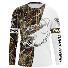 Load image into Gallery viewer, Salmon Tattoo Fishing performance fishing shirt UV protection customize name long sleeves NQS646