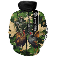 Load image into Gallery viewer, Turkey Hunting green camo Custom name 3D All over print hunting shirts NQS2271