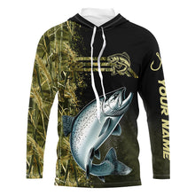 Load image into Gallery viewer, Salmon fishing camouflage Custom performance long sleeve Fishing Shirts, Salmon Fishing jerseys NQS9073