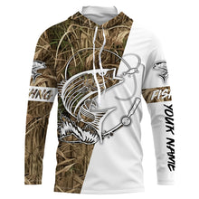 Load image into Gallery viewer, Striped bass Fishing tattoo performance custom fishing shirt UV protection NQS655