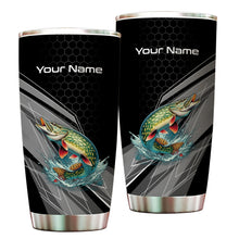 Load image into Gallery viewer, 1PC Northern Pike fishing tumbler Custom Stainless Steel Tumbler Cup, Fishing gift for Fishing lovers NQS9924