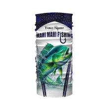 Load image into Gallery viewer, Mahi mahi fishing blue camo Custom Funny Fishing Shirts UV Protection Gift For Fisherman NQS5651