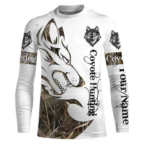 Coyote hunting predator camouflage Customize 3D All Over Printed Shirts Personalized hunting clothes NQS1041