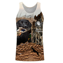 Load image into Gallery viewer, Labrador Retriever Mallard Duck hunting dog waterfowl camo custom name all over printed hunting shirts NQSD50