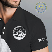 Load image into Gallery viewer, Golf Turkey Thanksgiving Mens Polo Shirt Orange Pumpkin argyle pattern Custom Golf outfit For Men NQS10839