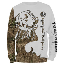 Load image into Gallery viewer, Labrador Retriever Hunting dog Camo Customize 3D All Over Printed Shirts, gift For Dog Lovers NQS691