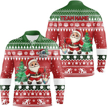 Load image into Gallery viewer, Funny ugly Christmas Santa Bowling Shirts For Men Custom Team Name Bowling Jerseys Xmas Outfit NQS8893