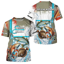 Load image into Gallery viewer, Redfish, Trout, Flounder fishing scales custom fishing team jerseys, Texas Slam fishing apparel NQS9144