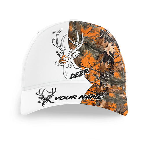 Deer hunting hat orange camo Custom Unisex hunting Baseball hat cap NQS2194