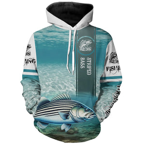 Striped Bass ( Striper) Fishing 3D All Over print shirts personalized fishing apparel for Adult and kid NQS562