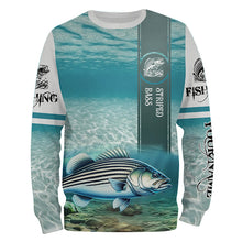 Load image into Gallery viewer, Striped Bass ( Striper) Fishing 3D All Over print shirts personalized fishing apparel for Adult and kid NQS562