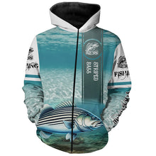 Load image into Gallery viewer, Striped Bass ( Striper) Fishing 3D All Over print shirts personalized fishing apparel for Adult and kid NQS562