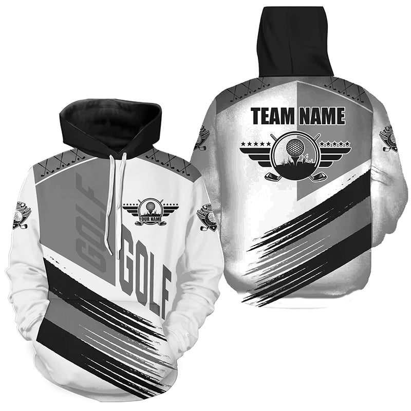 Black and white golf clubs Golf Hoodies custom team golf hoodie golf attire for men women NQS8684